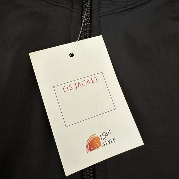 NEW EIS Equi In Style Black Full Zip Jacket SMALL Equestrian - Picture 6 of 8